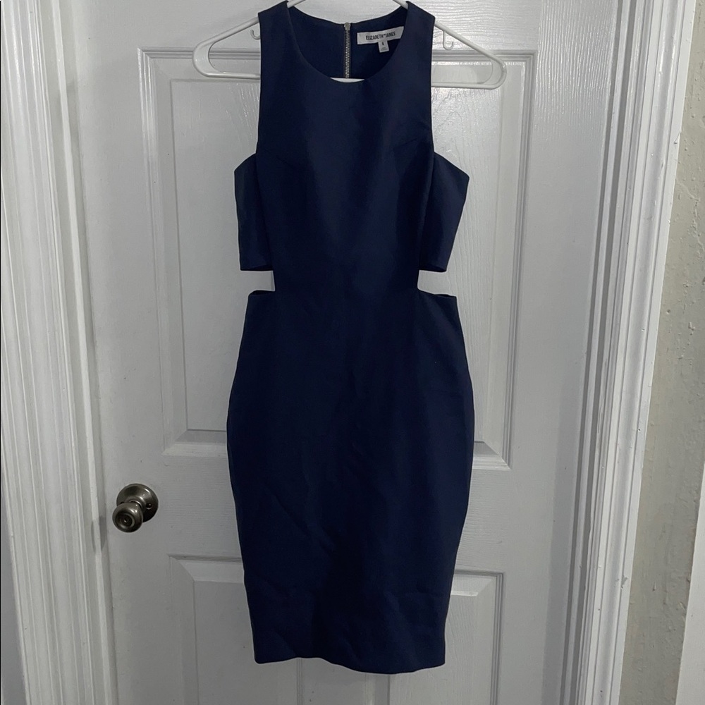 Elizabeth and James grey Backless cutout Dress